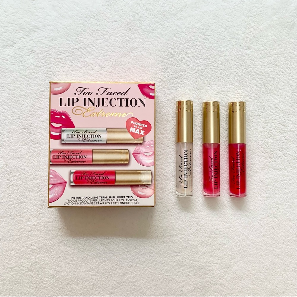 too faced lip injection extreme lip plumper trio brand new